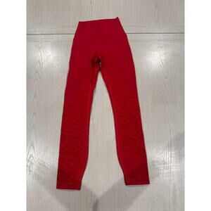 Lululemon Firetruck Red Leggings Fit Girl Gym Girl Clean Girl (N)